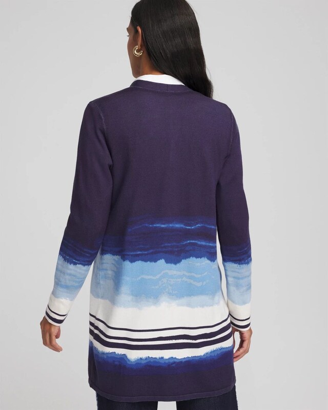 Stripe Ombre Duster Cardigan - image 3